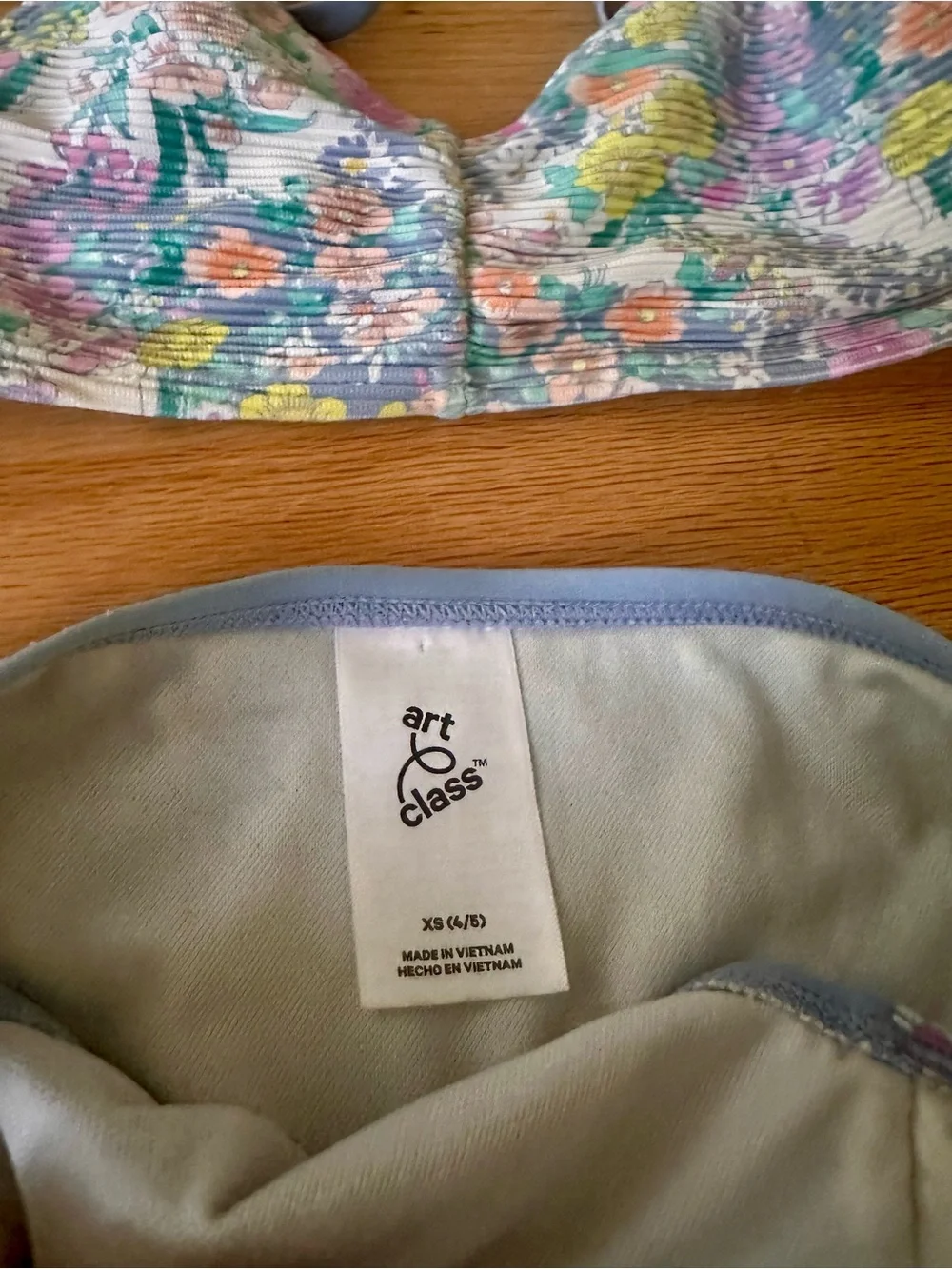 Girls bundle Two-Piece bikini Swimsuit lot-  Sz 4/5 cat and Jack art class